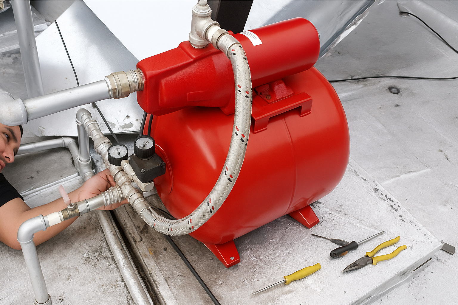 Reparación de Hidroflo motobomba de presión de agua
